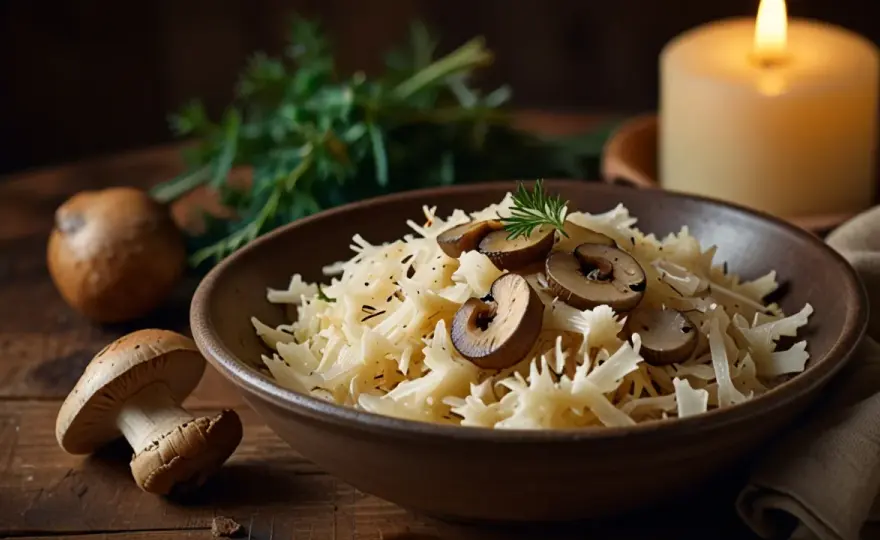Kapusta z grzybami leśnymi: Aromatyczne danie, które zachwyci smakoszy