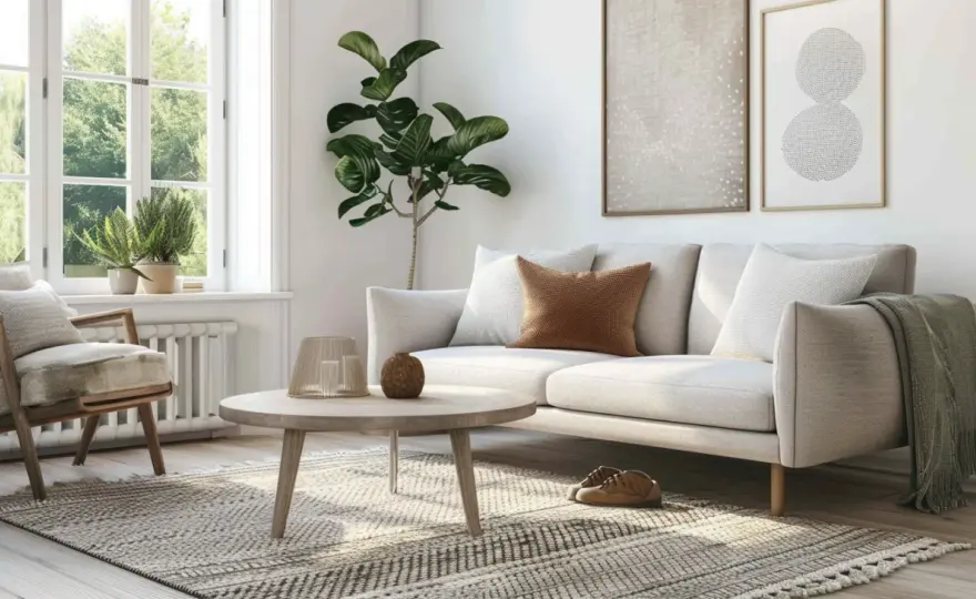Aranżacja salonu 30m2: 8 inspiracji na jasne wnętrze