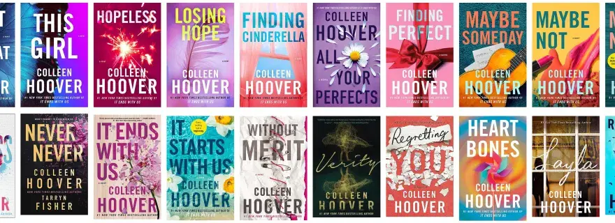Wszystkie książki Colleen Hoover: lista bestsellerów i ranking popularności