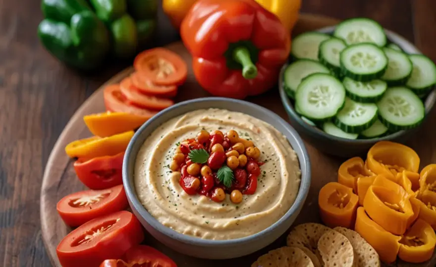 Hummus z papryką: Prosty przepis na zdrową, kremową i pyszną pastę
