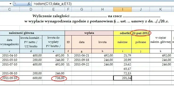 Prosty sposób jak obliczyć odsetki ustawowe w Excelu: najlepszy poradnik