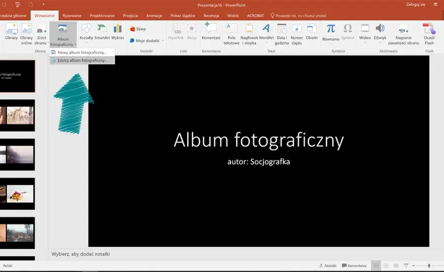 Jak zrobić album fotograficzny w PowerPoint - praktyczny poradnik od A do Z