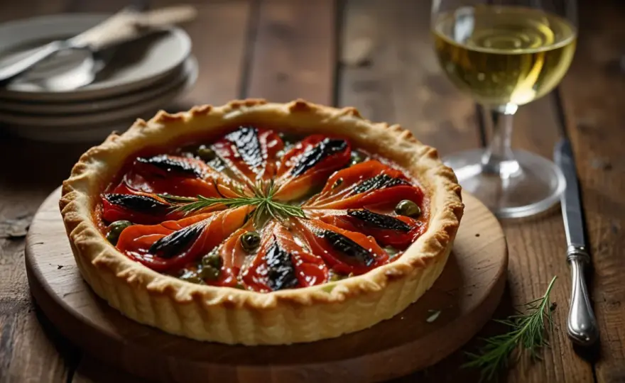 Tarta z łososiem i suszonymi pomidorami: Pyszne danie na każdą okazję