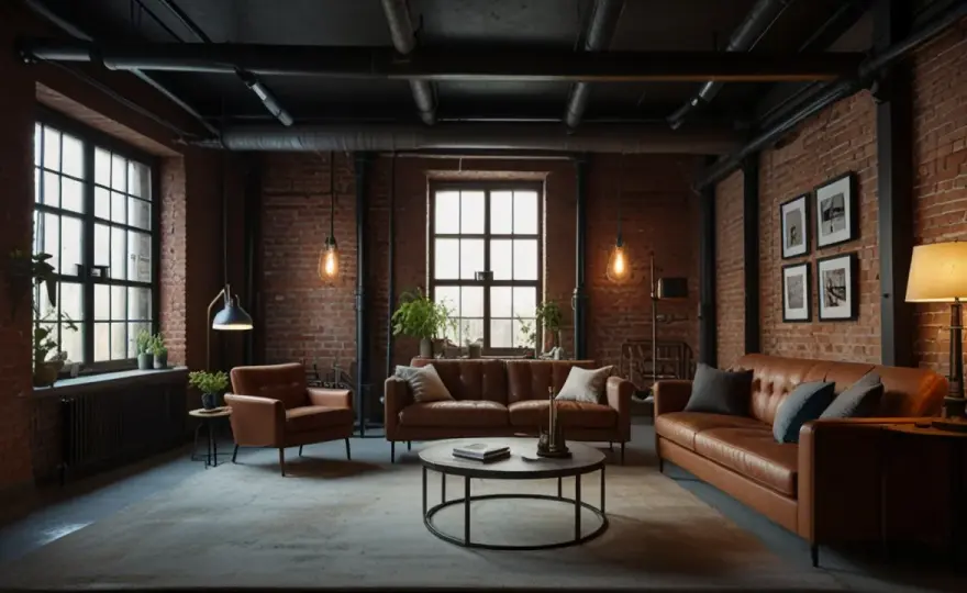 Dywan do salonu loft: Jak ocieplić industrialne wnętrze?