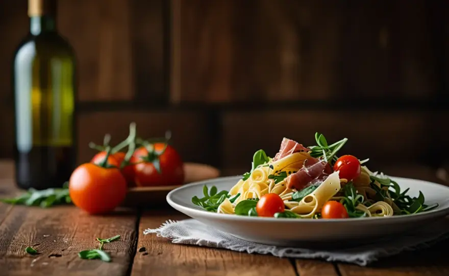 Makaron z rukolą i szynką parmeńską: Smakowite danie na każdy dzień 