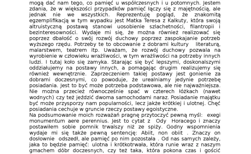 Przykłady z literatury do rozprawki mieć czy być - jak uniknąć błędów w argumentacji