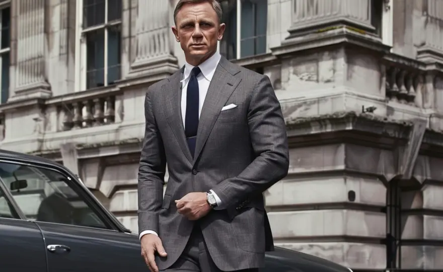 James Bond garnitur - Ikoniczny garnitur inspirowany stylem agenta 007.