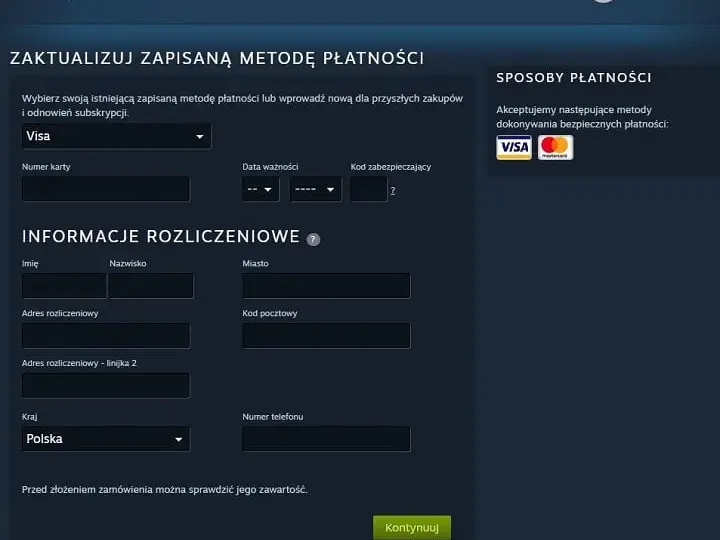 Adres rozliczeniowy Steam - wszystko co musisz wiedzieć o płatnościach