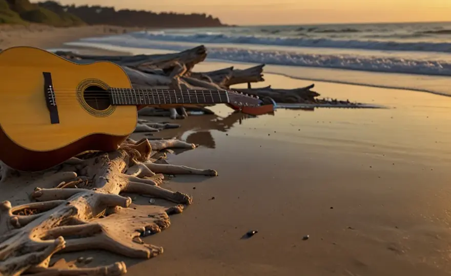 Akordy na jednej z dzikich plaż - szybka nauka gry na gitarze od podstaw