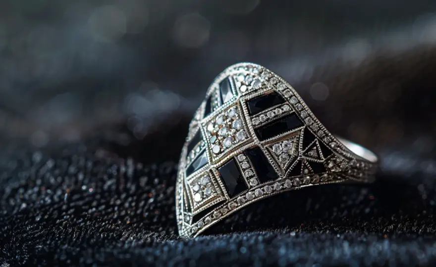 Pierścionki Art Deco: zachwyć się klasą pierścionków art deco