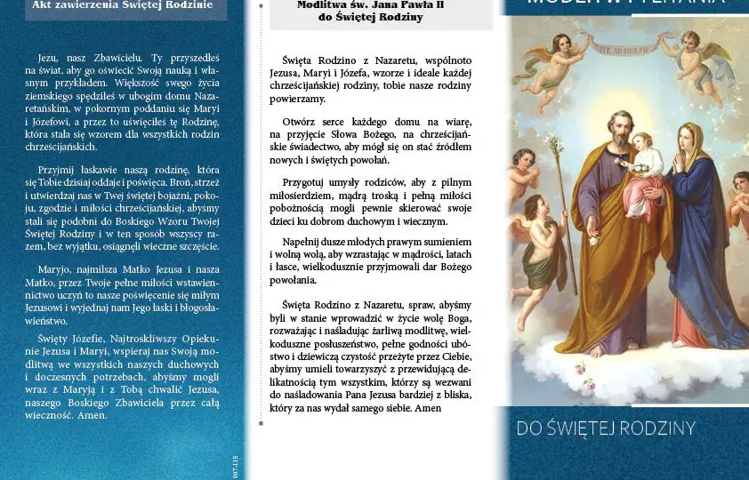 Litania do Świętej Rodziny - znaczenie i struktura modlitwy pełnej mocy