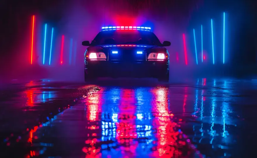 Światła policji: Co oznaczają różne kolory? Wyjaśnienie