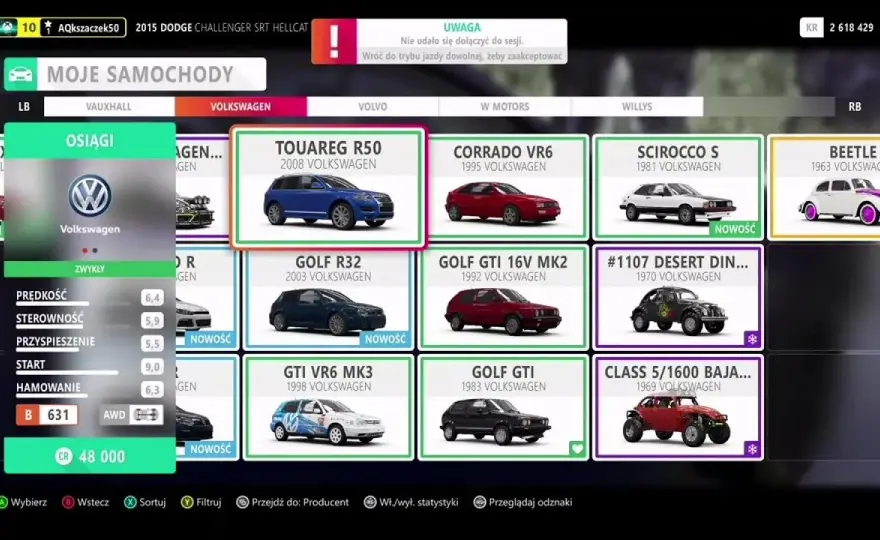 Jak kupić samochód w Forza Horizon 4 i nie stracić kredytów