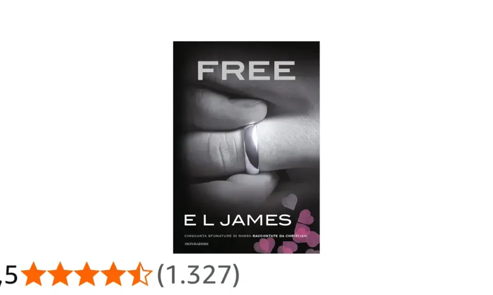 Copertina del libro "Free" di E L James, con un anello al dito. Un'altra prospettiva su "50 sfumature ordine".