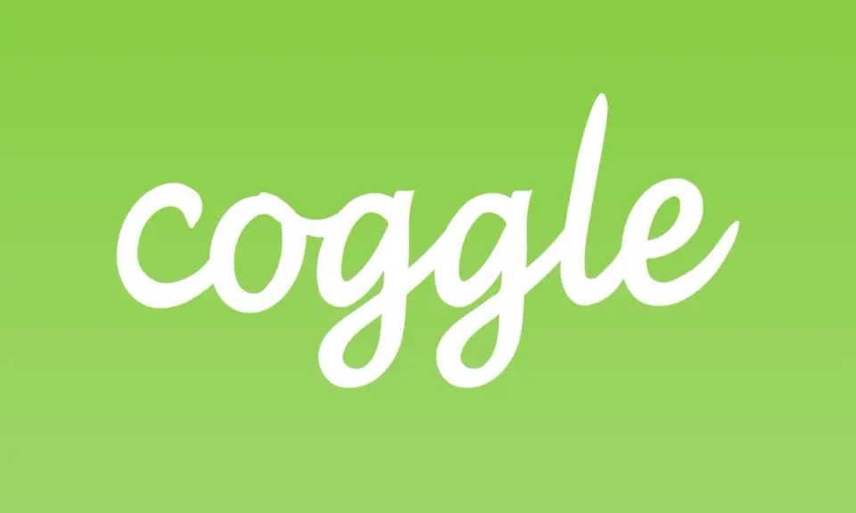 Il logo Coggle, ideale per creare coggle mappe gratis, su sfondo verde chiaro.