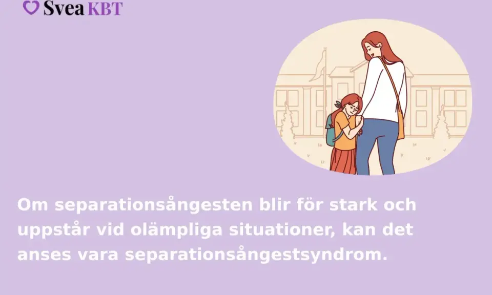En flicka klamrar sig fast vid sin mamma vid skolentrén, en bild av separationsångest.