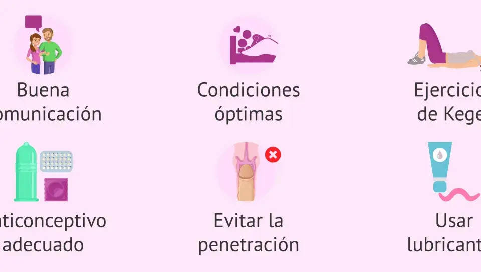 Consejos para el sexo seguro y evitar el embarazo: comunicación, anticonceptivos, condiciones óptimas, ejercicios de Kegel, evitar penetración y usar lubricantes.