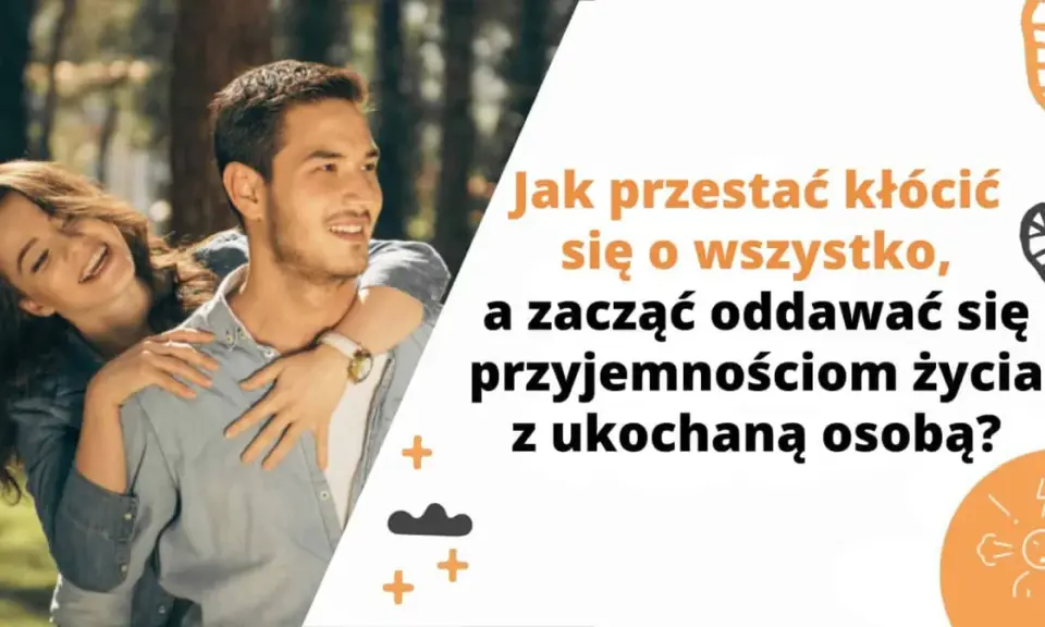 Szczęśliwa para, która chce przestać kłócić się w związku i cieszyć się wspólnym życiem.