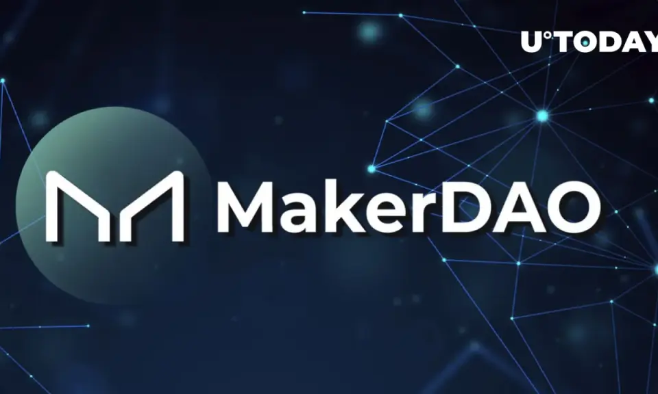 Logo MakerDAO i napis "U°TODAY". Nikolai Mushegian, twórca MakerDAO, w centrum uwagi.