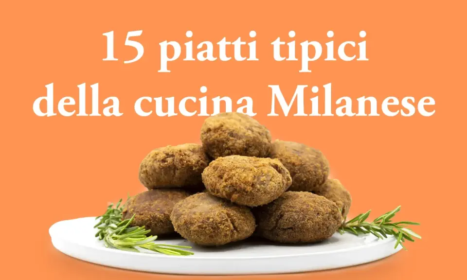Un mucchio di polpette dorate su un piatto bianco, guarnite con rosmarino. Un invito a scoprire 15 piatti tipici milanesi.