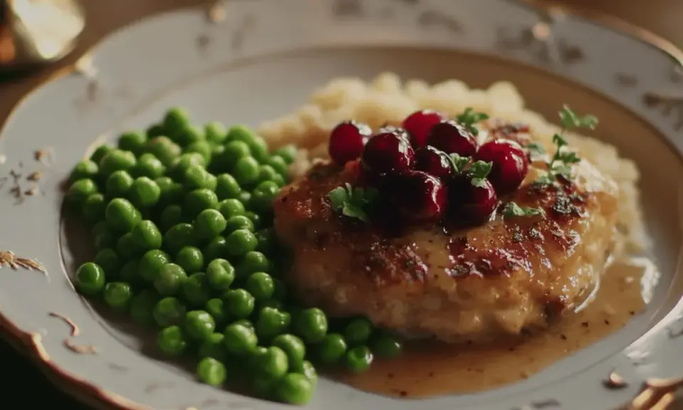 En klassisk Wallenbergare med lingon, ärtor och potatispuré. Ett utsökt recept för en fin middag.