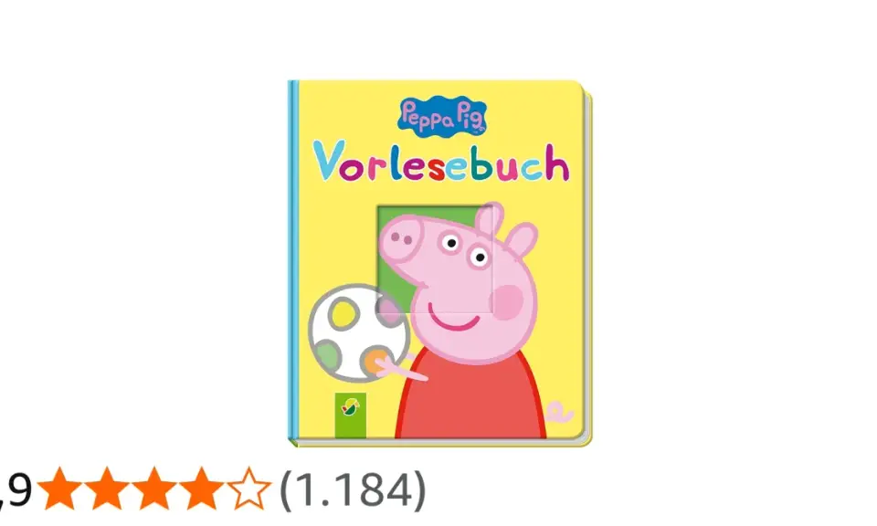 Peppa Wutz Vorlesebuch mit Ball. Ein fröhliches Buch für kleine Fans von Peppa Wutz.