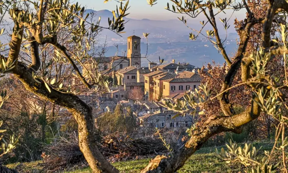 Un borgo medievale in Umbria, dove andare per un viaggio indimenticabile tra ulivi secolari e colline dolci.