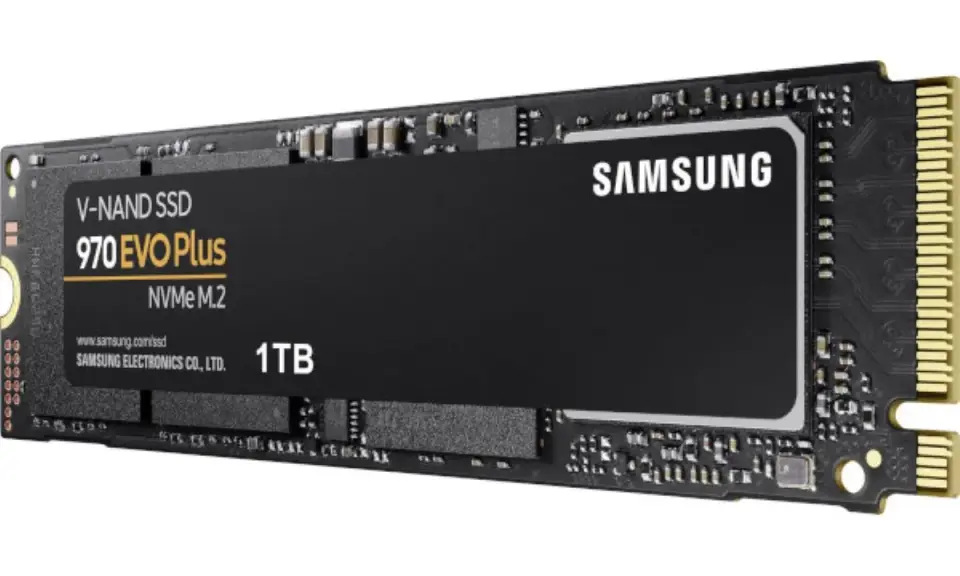 SSD Samsung 970 EVO Plus 1TB NVMe M.2, prêt à booster votre port NVMe avec des performances exceptionnelles.
