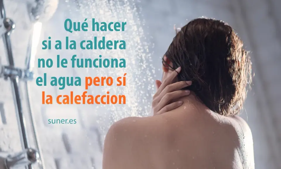 Persona en la ducha. La caldera no funciona el agua pero sí la calefacción. Soluciones.