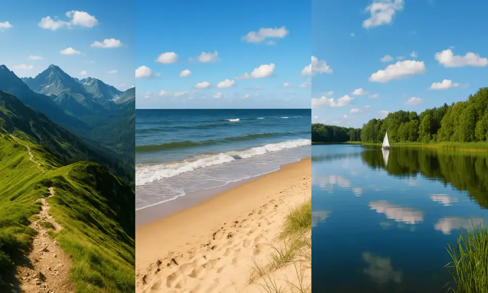 Gdzie na wakacje w Polsce? Tatry, Bałtyk czy Mazury – wybierz swoją wymarzoną przygodę.