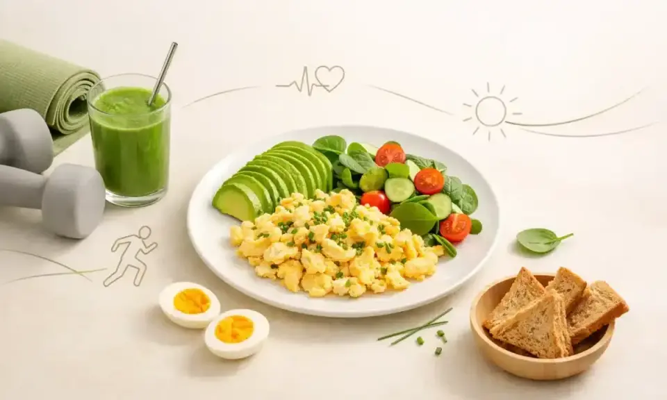 Zdrowe śniadanie na dieta jajeczna przepisy: jajecznica, awokado, warzywa, jajka na twardo, smoothie i grzanki. Idealne na początek dnia pełnego energii.