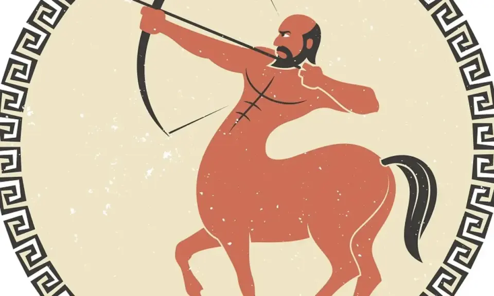Centaur z łukiem, gotowy do strzału. Jak rozkochać w sobie strzelca? Pokaż mu swoją odwagę i pasję, a trafi prosto w Twoje serce.