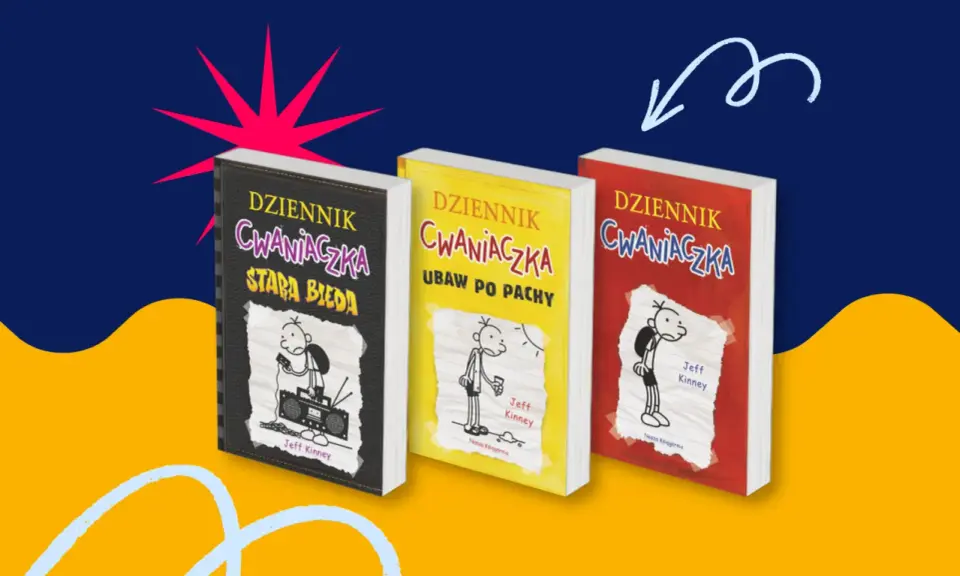 Kolekcja książek "Dziennik Cwaniaczka" w różnych tomach. Zobacz, w jakiej kolejności czytać przygody Grega Heffleya!