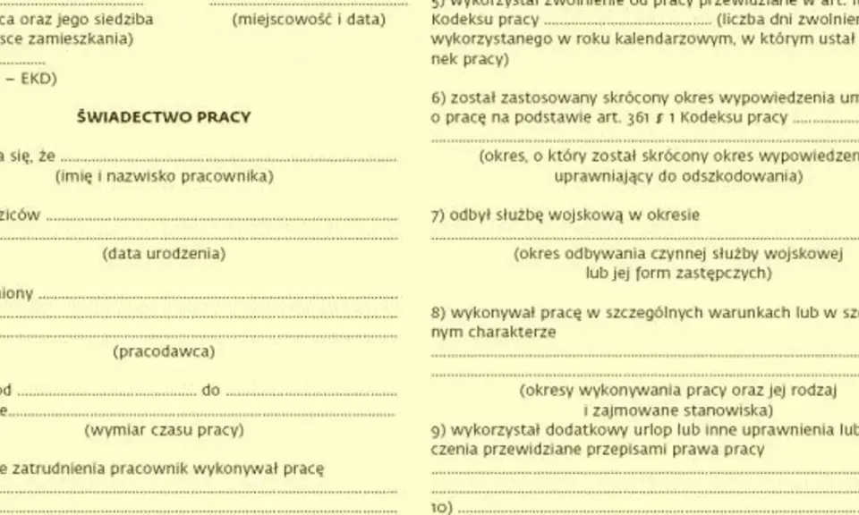 Świadectwo pracy w trakcie zatrudnienia? Kiedy to możliwe?