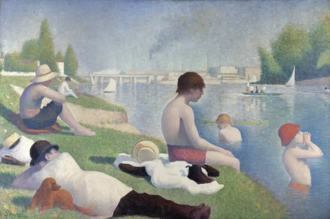 Badende Gemälde: Cézanne, Seurat, Ingres Meisterwerke & Symbolik