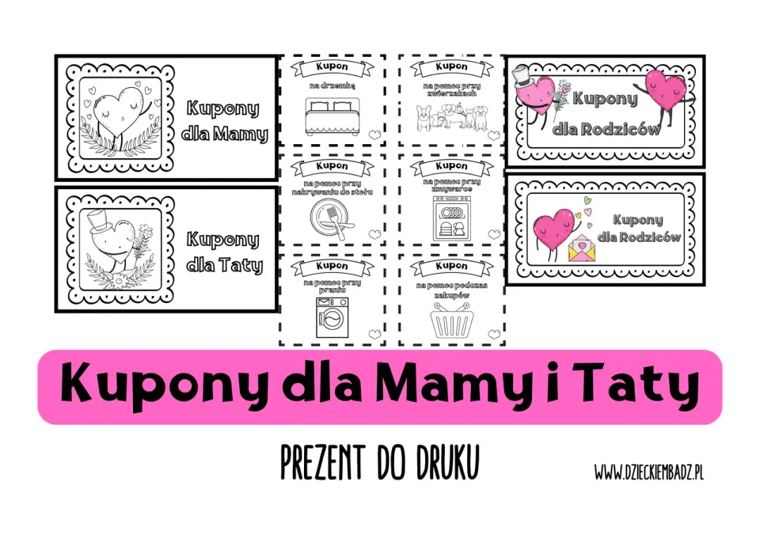 Kupony dla Mamy: Darmowe Szablony DIY i Pomysły na Prezent