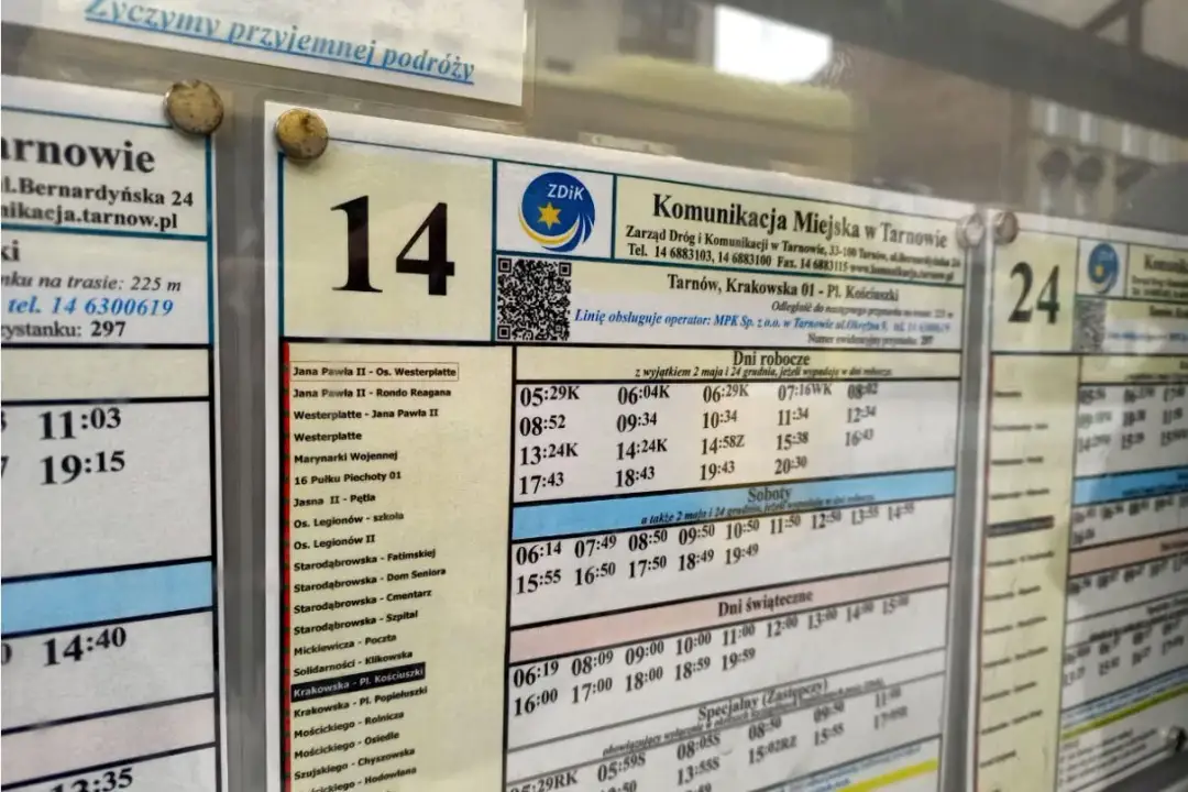 Linia 14 Tarnów: Rozkład jazdy, trasa, bilety Twój przewodnik
