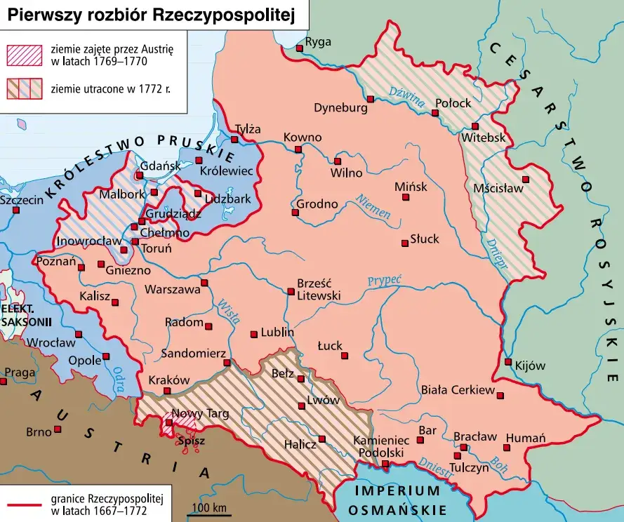 W którym roku był 1 rozbiór Polski i dlaczego to ważne dla historii?
