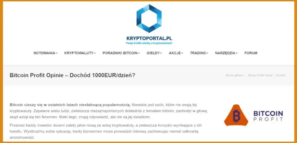 Bitcoin Profit: Co to jest i dlaczego budzi kontrowersje?