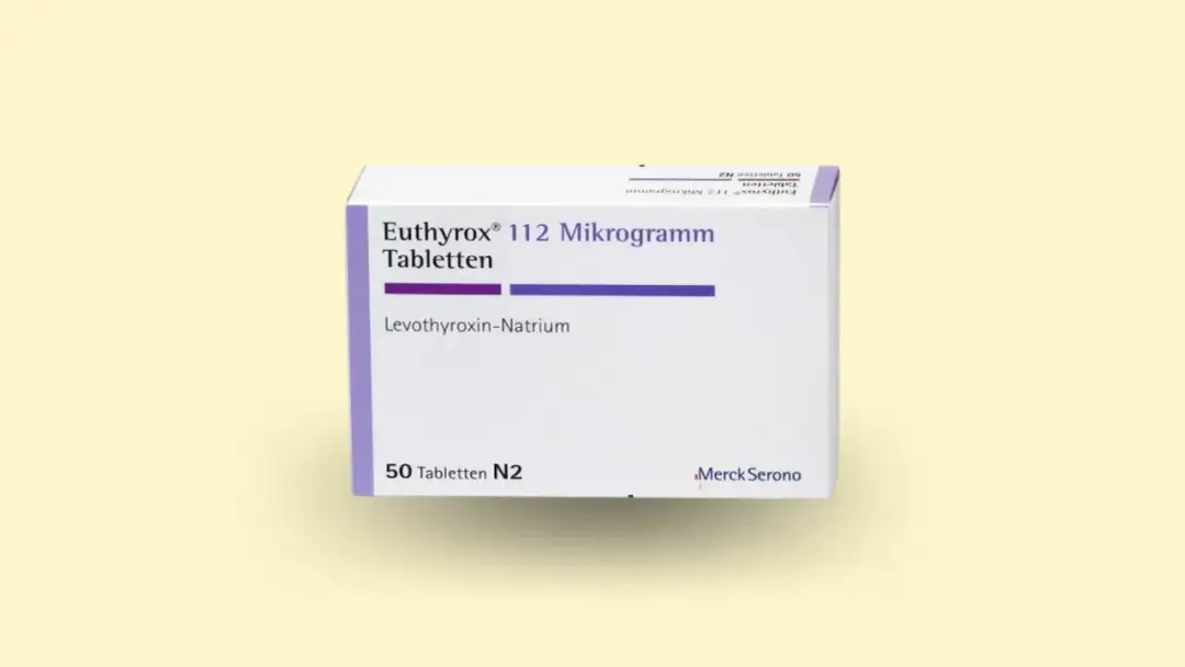Opakowanie Euthyrox 112 mikrogramów, 50 tabletek. Pamiętaj o regularnym przyjmowaniu leku, aby uniknąć pominięcia dawki.