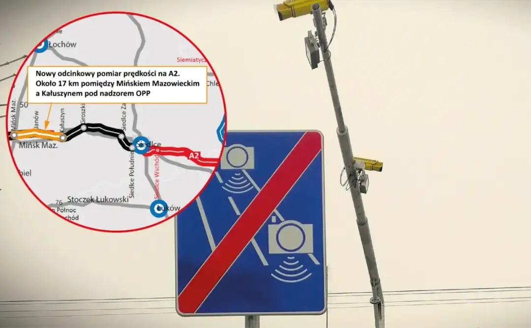 Odcinkowy pomiar prędkości A2 - Gdzie są kamery i jak uniknąć mandatu?