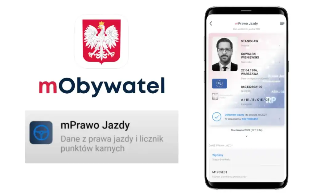 mObywatel i mPrawo Jazdy – cyfrowe dokumenty, które przydadzą się co po zdanym egzaminie na prawo jazdy. Zobacz dane z prawa jazdy i licznik punktów karnych.