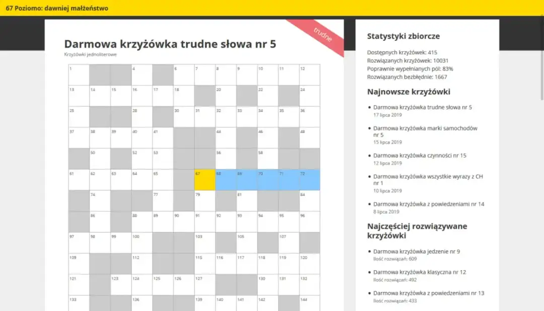Krzyżówki dla dzieci: Pobierz PDF i graj online za darmo!