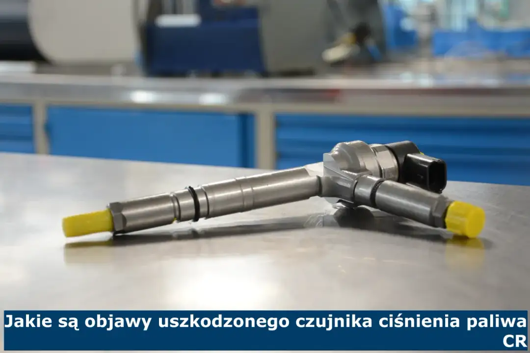 Wtryskiwacz z żółtą końcówką, element układu paliwowego. Jakie są objawy uszkodzonego czujnika ciśnienia paliwa CR?