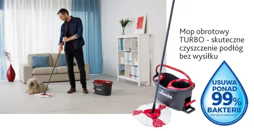 Vileda mop obrotowy czy płaski – który wybór ułatwi sprzątanie?