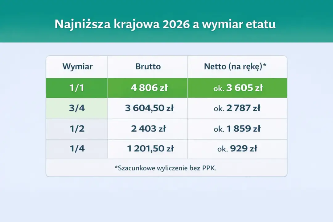 Pół etatu - ile netto zarobisz i jakie masz prawa?
