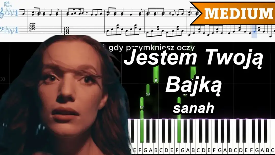 Jak zagrać na pianinie jestem twoją bajką - proste nuty i tutoriale