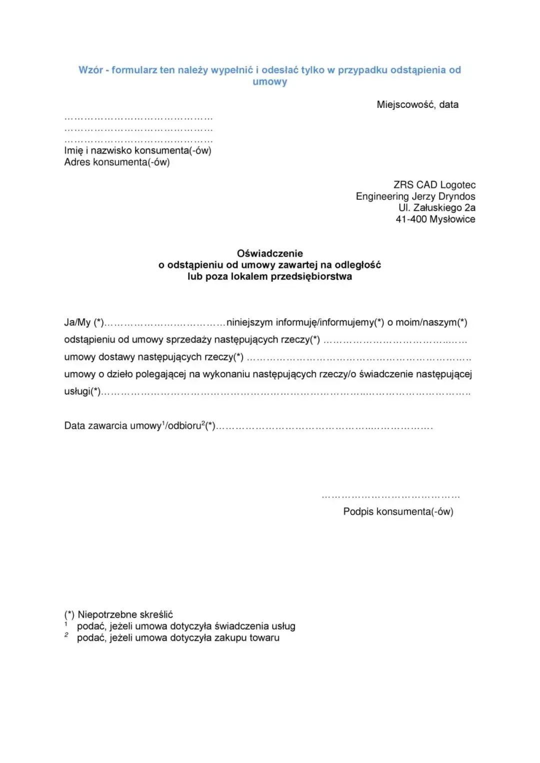 Jak napisać odstąpienie od umowy: 6 kluczowych elementów