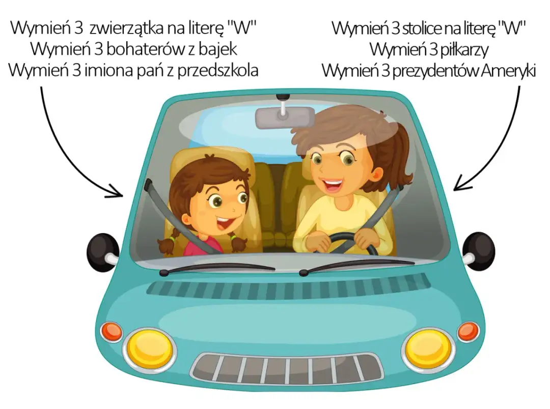 Gry w samochodzie: 15 zabaw, które pokochają Twoje dzieci