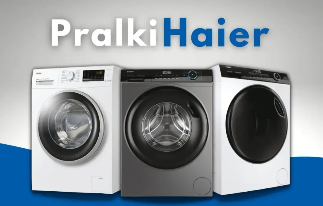 Trzy nowoczesne pralki Haier prezentują się elegancko. Sprawdź pralki Haier opinie i wybierz idealny model dla siebie.